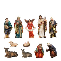 [20183429] Set da presepe a colori con 11 figure