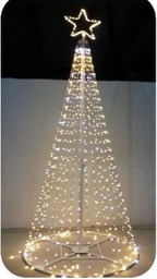 [1908974] Albero luminoso 80x200 cm con stella 576 led
