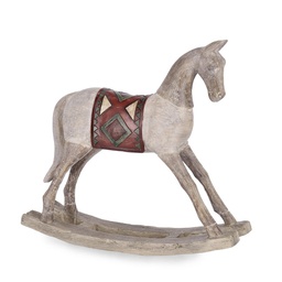 [20186027] Cavallo a dondolo in resina 29 cm