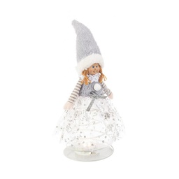 [1999021] Lampada grigia h39 con led