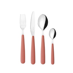 [2015572] Cucchiaino da tavola in acciaio inox terracotta