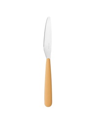 [2015558] Coltello da tavola in acciaio inox giallo senape