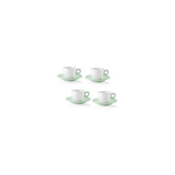 [2008043] Set 4 tazzine caffè verde malva