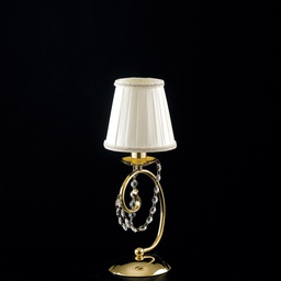 [BL146-LT-OR-PAR] Lampada in ferro dorato 27x13 cm con paralume
