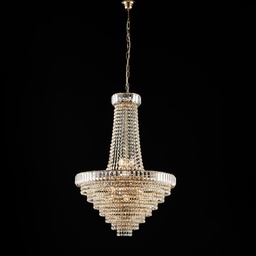 [BL263-11-OR] Lampadario in ferro e ottone 11 luci 92x62