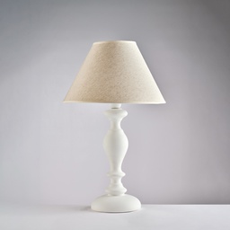 [BL265-LM-BCO] Lampada in legno bianco shabby 35x57 cm