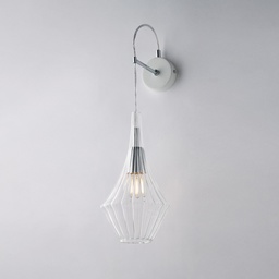 [BL270-AP1-TR] Applique in vetro pyrex 1 luce 64x14x21
