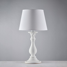 [BL271-LM-BCO] Lampada in legno bianco shabby 35x60 cm