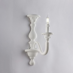 [BL271-AP1-BCO] Applique shabby bianco 1 luce 41x13x26