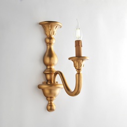 [BL271-AP1-OR] Applique in legno oro antico 41x13x26 cm
