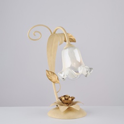 [BL274-LT-AV] Lampada in ferro laccato avorio 34x25 cm