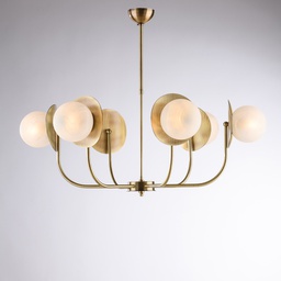 [BL281-6-BRZ] Sospensione 6 luci Ø92 H.55 max 80
