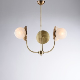 [BL281-3-BRZ] Sospensione 3 luci ferro bronzato H.55 x Ø52