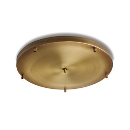 [BL290-PL6-DM50-BRZ] Rosone ferro bronzato 50x3 con 6 fori