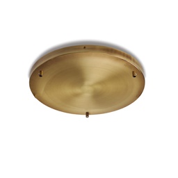 [BL290-PL3-DM40-BRZ] Rosone ferro bronzato 40x3 con 3 fori