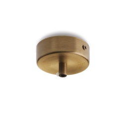 [BL290-PL1-DM8-BRZ] Rosone multicavo bronzato Ø8 H.3 con 1 foro