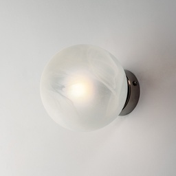 [BL294-AP1-NR] Applique bronzato 1 luce sfera 14x14x17