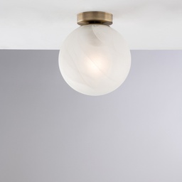 [BL294-PL1-BRZ] Plafoniera ferro cromo nero Ø20 H.23