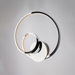 [BL247-ACR] Applique in metallo e alluminio 26x26x8 con led