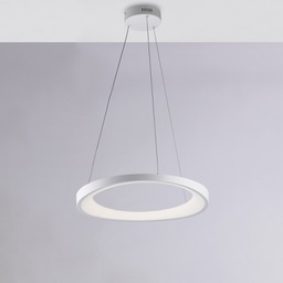 [BL249-S50] Sospensione circolare bianca Ø 50 cm H. 7-130 cm