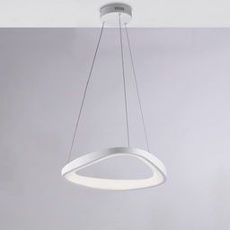[BL249-S50T] Sospensione triangolare bianca 50x130 cm