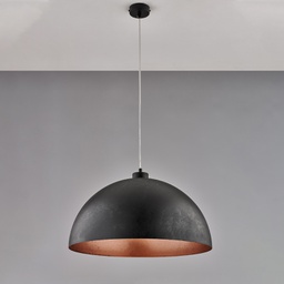 [BL289-1-DM50-NRM] Sospensione 50x30 in ferro laccato nero