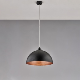 [BL289-1-DM35-NRM] Sospensione 35x21 in ferro laccato nero