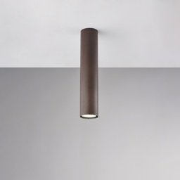 [BL297-PL1-RG] Plafoniera nera effetto ruggine 1 luce H.30 x Ø8
