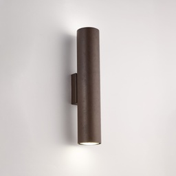 [BL297-AP2-RG] Applique in ferro laccato nero 30x8x6 cm