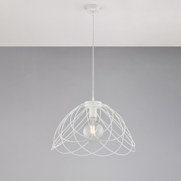 [BL298-S1-BCO] Lampadario shabby chic bianco Ø45 H.32