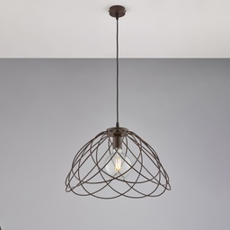 [BL298-S1-RG] Lampadario ferro laccato nero H.32 - Ø45