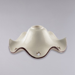 [BL299-VT-DM30] Diffusore ceramica bianco marrone H.9 x Ø30