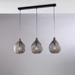 [BL300-BIN3-SP] Lampadario 3 luci H.32 - 88x21 cm