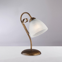 [BL301-LT-BR] Lampada in ferro marrone H.30 - Ø23 cm