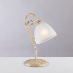[BL301-LT-AV] Lampada in ferro avorio e oro antico H.30 x Ø23