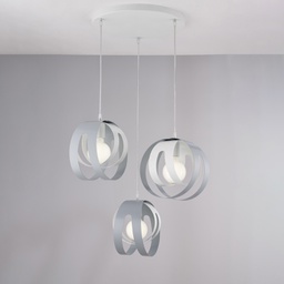 [BL302-S3-BG] Sospensione circolare 55x33 cm 3 luci