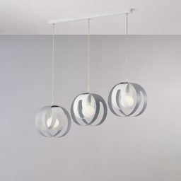 [BL302-BIN3-BG] Sospensione rettangolare 86x26 cm 3 luci