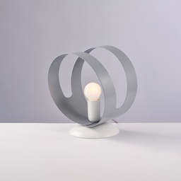 [BL306-LT-BG] Lampada in ferro bianco H.22 x Ø19 cm