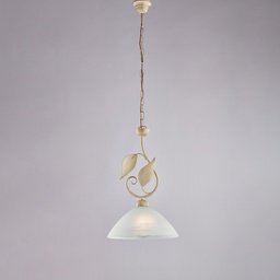 [BL313-1-AV] Lampadario avorio e oro antico Ø30 H.50