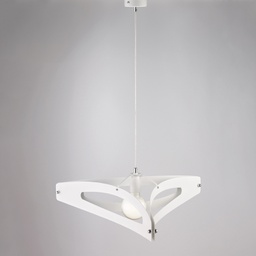 [BL323-1-BCO] Sospensione in ferro laccato bianco Ø51 cm