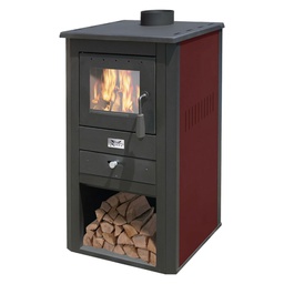 [DFL7002274] Stufa a legna 13 kw nero/avorio 40x20x3