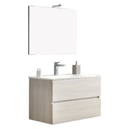 [DFL2061170] Mobile bagno sospeso 81 x 47 x h.53 rovere grigio