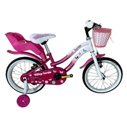 [DFL8030500] Bicicletta bimba 14&quot; bianco/viola