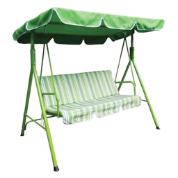 [DFL6129472] Dondolo 3 posti bianco/verde 170x110x153 cm