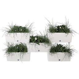 [DFL6127910] Fioriere componibili grigie 52x23xh27 cm