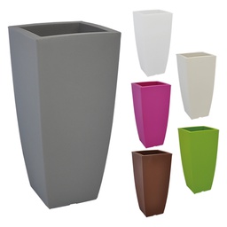 [DFL6126837] Vaso quadro stilo 33 x 33 x h 70 cm antracite