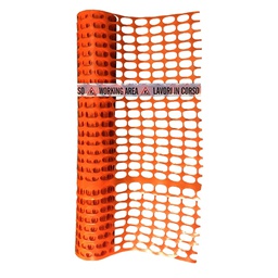 [DFL1050410] Rete delimitazione cantiere 1x50 mt arancio