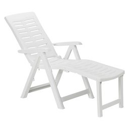 [DFL6131770] Poltrona bianca in polipropilene 60x108 H.109