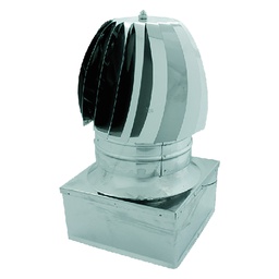 [DFL703743] Fumaiolo radiante 22 x 22 cm in acciaio inox