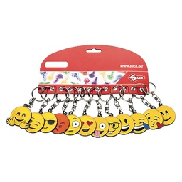 [DFL3099196] Portachiavi emoji assortiti - cf. 12 pezzi